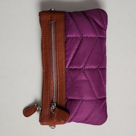 Handbag Butler Mighty Purse Purple Wristlet Wallet Micro USB Phone Charger - Picture 1 of 11